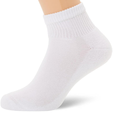 Calcetines de tobillo para mujer Hanes, con puntera Comfort Toe Seamed, disponible en negro, paquete de 6, blanco-paquete de 6, 7-11 UK (Paquete de 6)