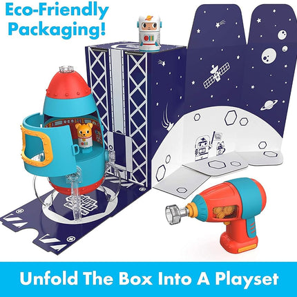 Educational Insights Design & Drill Bolt Buddies Rocket │Fine Motor Skills & STEM Toy │Perfect Drill Toy for 3+