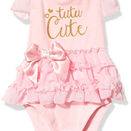Gerber Baby Girls' Bodysuit with Tutu Skirt, Tutu 