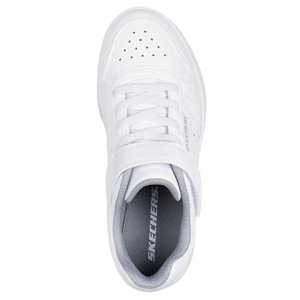 Skechers Boys' Quick Street Trainer, White, 2.5 UK Child