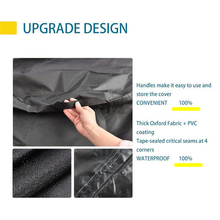 CKCLUU Patio Conversation Set Cover Patio Furniture Set Cover Outdoor Sectional Sofa Set Covers Waterproof Dining Table Chair Set Cover Heavy Duty 90 inch L x 64 inch W x 28 inch H