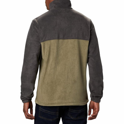 Columbia Men's Steens Mountain Full Zip 2.0 Fleece Jacket, Shark/Stone Green, 6X