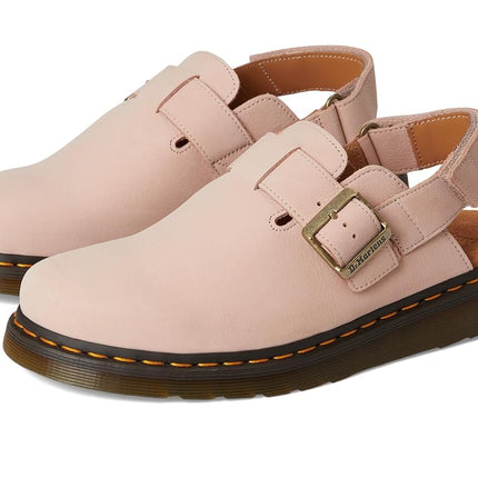 Dr. Martens George II - Leather Mules for Men, Powder Pink, 29.5 cm