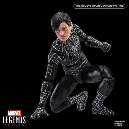 Marvel Legends Series Spider-Man, Spider-Man 3 Collectible 6 Inch Action Figure with Spider-Man Symbiote Accessories