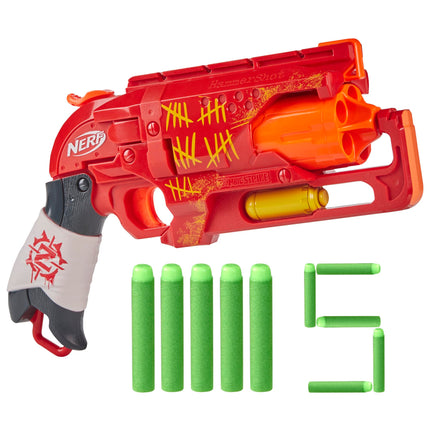 NERF Zombie Strike Hammershot Blaster, Red (Amazon