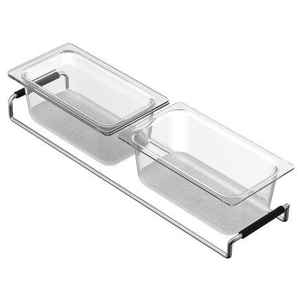 Luxe Chef Workstation System Acrylic Prep Bins with Lids, 2-Pack, 215820