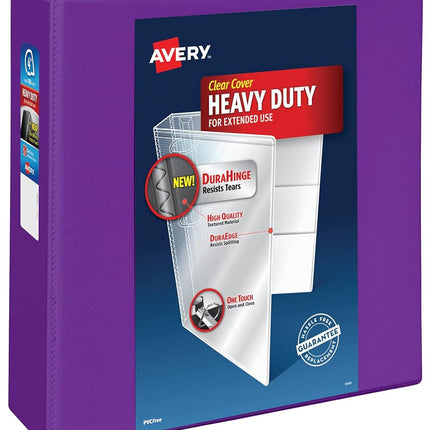 Avery Heavy Duty View 3 Ring Binder, 4" One Touch 