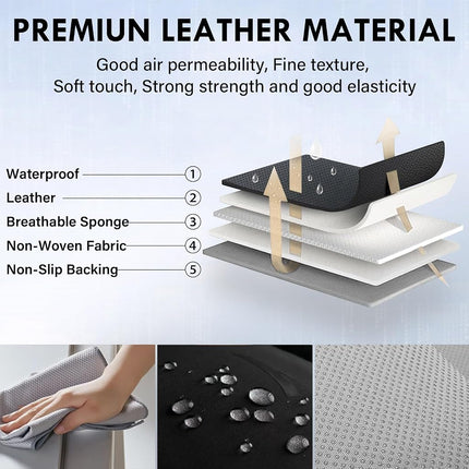 Coverado Seat Covers, Car Seat Covers Front Seats, Car Seat Cover, Car Seat Protector Waterproof, Car Seat Cushion Nappa Leather, Seat Covers Carseat Cover Universal Fit for Most Cars