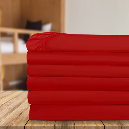 Elegant Comfort 6-Pack Fitted Bottom Sheets 1500 T