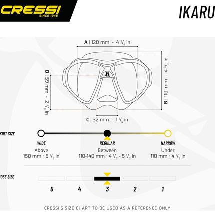 Cressi Ikarus & Orion, Black/Black/Black
