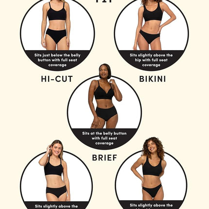 Fruit of the Loom womens6053211Seamless Underwear Multipack (Assorted) Briefs - Multi - L