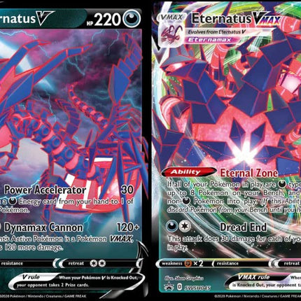 Eternatus V & Vmax - SWSH045 & SWSH064 - Lot de Cartes Pokémon - Brillantes