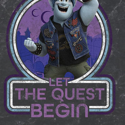 Disney Onward Begin Quest Young Men's Short Sleeve Tee Shirt, Black, Small