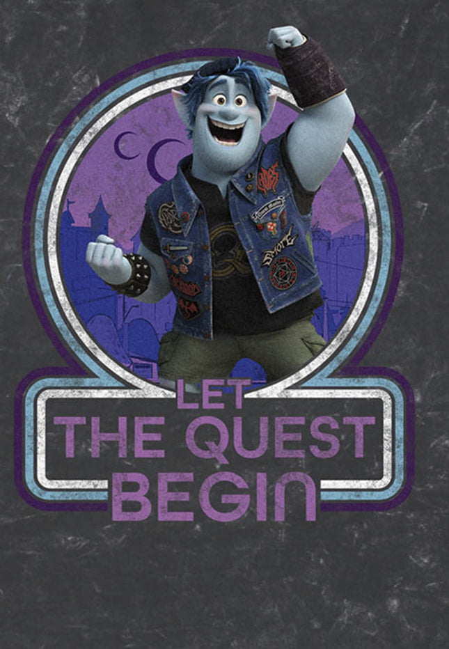 Disney Onward Begin Quest Young Men's Short Sleeve Tee Shirt, Black, Small