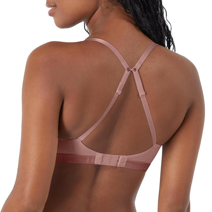 Hanes Women's Originals Ultra Supersoft String Bralette, Pullover Bra, Scoop Neckline, Opaque, Earthen Tan, M