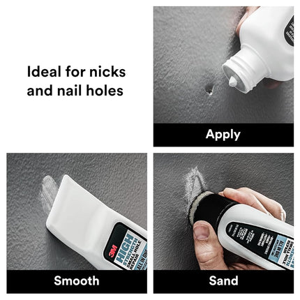 3M Small Hole Repair High Strength, All in One Applicator Tool, 2-Pack, Quick and Easy Repair for Nicks and Nail Holes, Includes Putty Knife, Spackle, and Sanding Pad For Wall Repairs (SHR-AIO-2-SIOC)