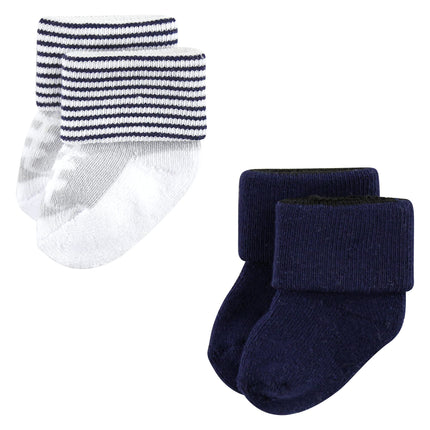 Luvable Friends Baby Girls Unisex Newborn Terry Socks, Airplane 12-Pack, 6-12 Months, (Pack of 12)