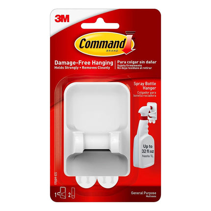Command Spray Bottle Hanger with 2-Strips, 2-Pack,