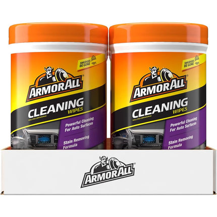 Armor All Car Cleaning Wipes, Wipes for Car Interior and Car Exterior, 90 Wipes Each