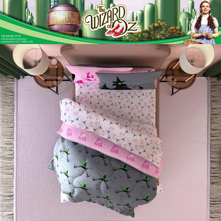 Franco Collectibles The Wizard of OZ Bedding 7 Piece Super Soft Comforter and Sheet Set with Sham, Queen, (Officially Licensed Product)