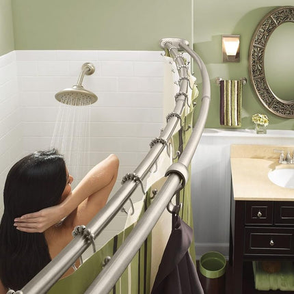 Moen SR2201BN Shower Curtain Ring, Brushed Nickel, Pack of 12