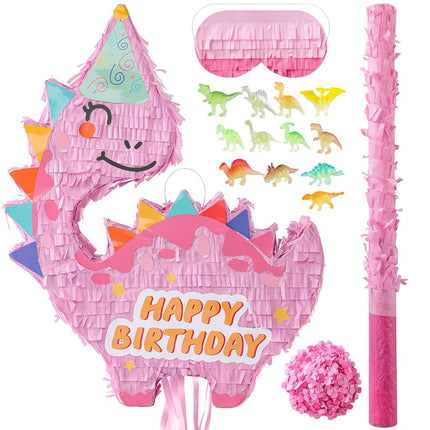 VinTS Dinosaur Piñata, Dino Piñata with Blindfold 