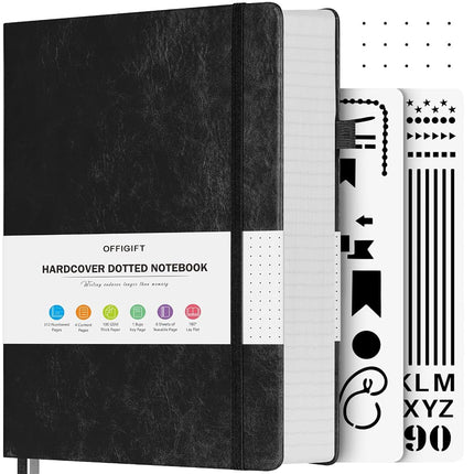 OFFIGIFT Bullet Dotted Journal Notebook, 312 Numbe