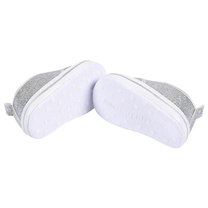 Gerber Unisex-Bebé Recién Nacido Niño Pequeño Niño y Niña Zapatilla Sin Cordones Calzado de Cuna, Azul Marino, 6 Talla Bebé
