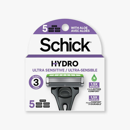 Schick Hydro Ultra Sensitive Razor Refills for Men