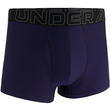Under Armour mens 1-pack Performance Tech Trunk, Boxer Brief With 3" Inseam, Ultra-soft, Midnight Navy, 3XL