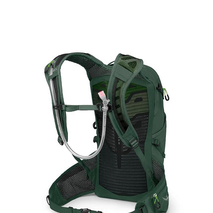 Mochila de ciclismo de montaña para hombre Osprey Raptor 14L con depósito de hidratación, Tundra Green, Talla única, 14l