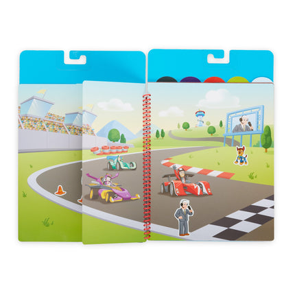 Melissa & Doug PAW Patrol Restickable Sticker Book Classic Missions | Activity Pad | 3+ | Gift for Boy or Girl