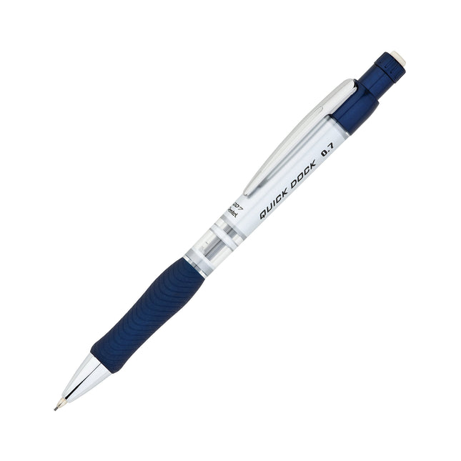 Pentel Quick-Dock Mechanical Pencil, 0.5mm, Blue Barrel Box of 12 (QD7E-C)