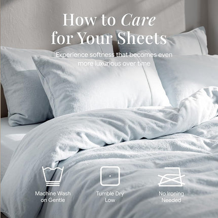 Tribeca Living FLSOEDTWSB Flannel Sheets, Twin, Sky Blue
