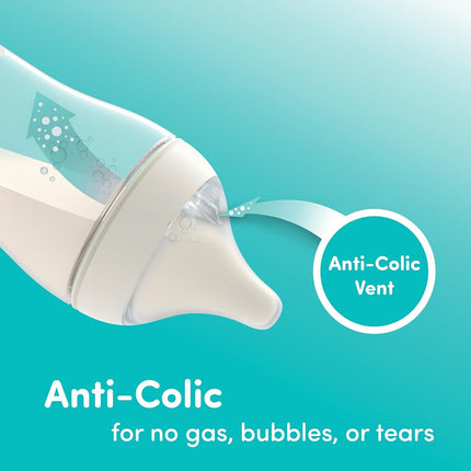 NUK Perfect Match 2-in-1 Natural and Anti-Colic Bottle with Slow Flow, Wide, Adaptable Nipple, 5oz., 2 Pack