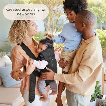 BabyBjörn Baby Carrier Mini, Woven, Black