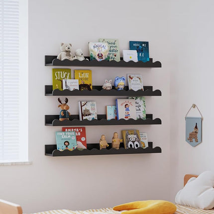 Seocry Nusery Shelves (23", Black)