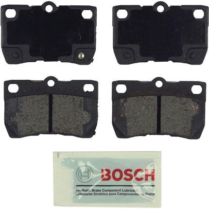 BOSCH BE1113 Blue Ceramic Disc Brake Pad Set - Compatible With Select Lexus GS300, GS350, GS430, GS450h, GS460, IS250, IS350; REAR
