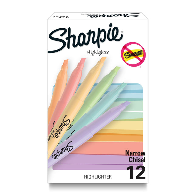 Sharpie Pocket Highlighters Mild Pastel Colors Ass