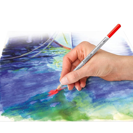 STAEDTLER 125 M48 Karat Aquarell Watercolour Colouring Pencil - Assorted Colours (Tin of 48 Pencils)