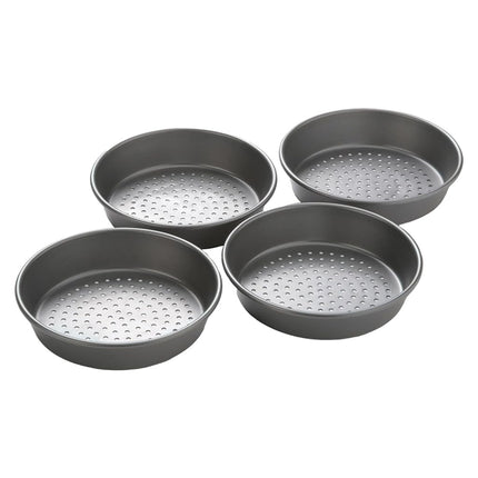Chicago Metallic 26704 Perforated Deep Dish Pizza Pan Set, Grey