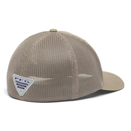 Columbia Unisex's PFG Fish Flag Mesh Ball Cap-High, Tusk, XXL