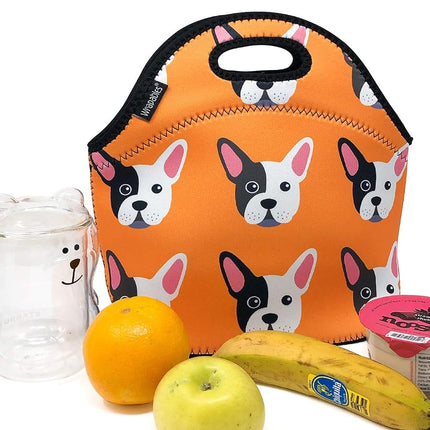 Wrapables® Insulated Neoprene Lunch Bag, Boston Terrier