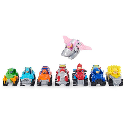 PAW PATROL La 6059296 Set of 8 True Metal Dino Rescue Vehicles Mission Dino Metal Toy for Children Aged 3+