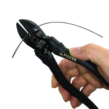 Fujiya 700N-175BG Strong Eccentric Nipper (Black Gold with Shackle) 6.9 inches (175 mm), Easy Cutting with Eccentric Levers