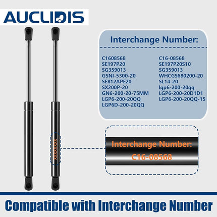 C16-08568 Gsni-5300-20 20 inch 20lb/89N Gas Strut Shock Spring Lift Support for RV Entry Door Camper Bed Storage for Motorhome Basement Hatch Boat Lid Tool Box, C1608568, Set of 2 by AUCLIDIS