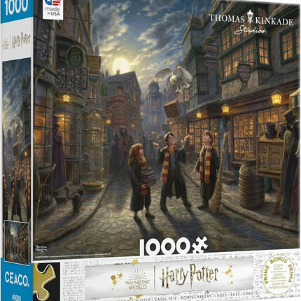Ceaco - Thomas Kinkade - Harry Potter - Wizarding World - Diagon Alley - 1000 Piece Jigsaw Puzzle