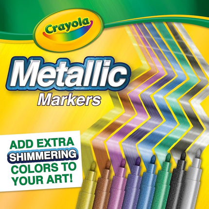 Crayola Metallic Markers, 8 Count