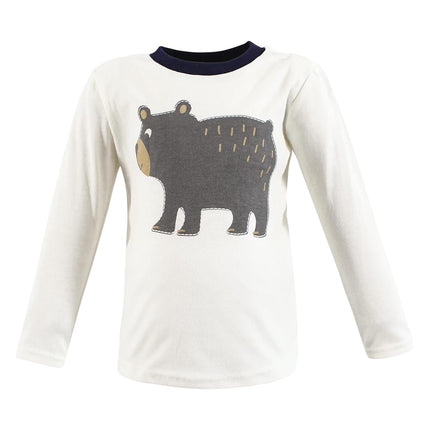 T-shirts à manches longues pour bébés Hudson Baby, motif forêt, 12-18 mois