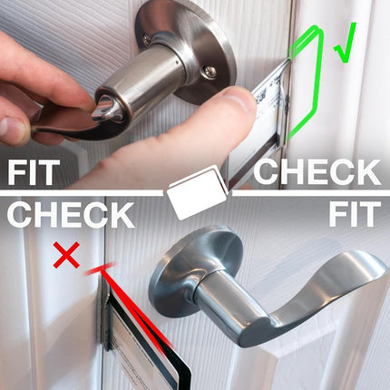 Door Silencer Strike Plate - Flexible, Noise Eliminating Fix for Loud Doors Fits with No Modifications, Stops Slamming Noise Perfect for Nursery, Bedroom, Sleepers, Auditory Issues (White, Five Pack)